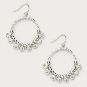The White Company Women Silver-Plated Hoop Earrings